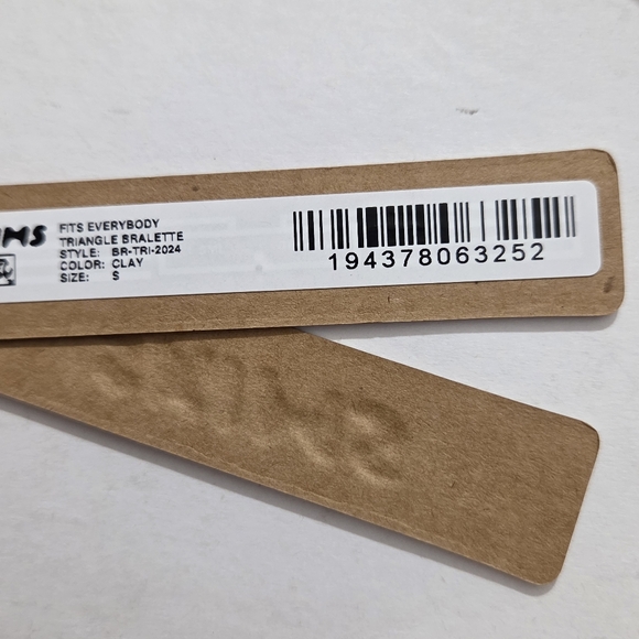 NWT SKIMS Fits Everybody Triangle Bralette Clay Tan Small - Picture 7 of 8